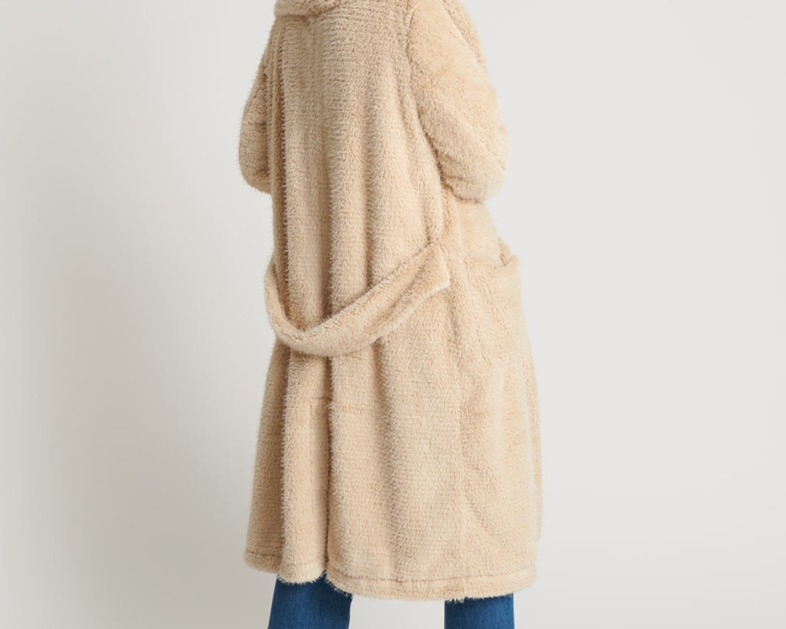 The Wonderland Faux Fur Coat - Cream