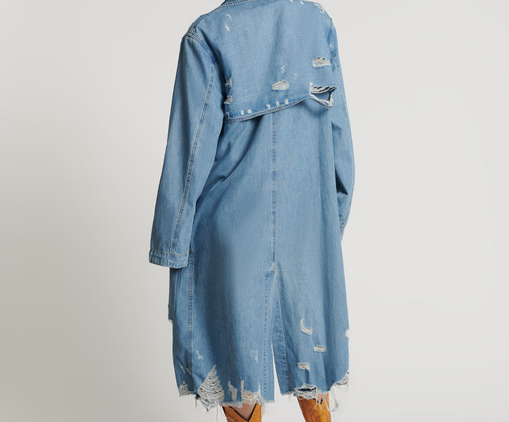 PACIFICA DENIM TRENCH COAT