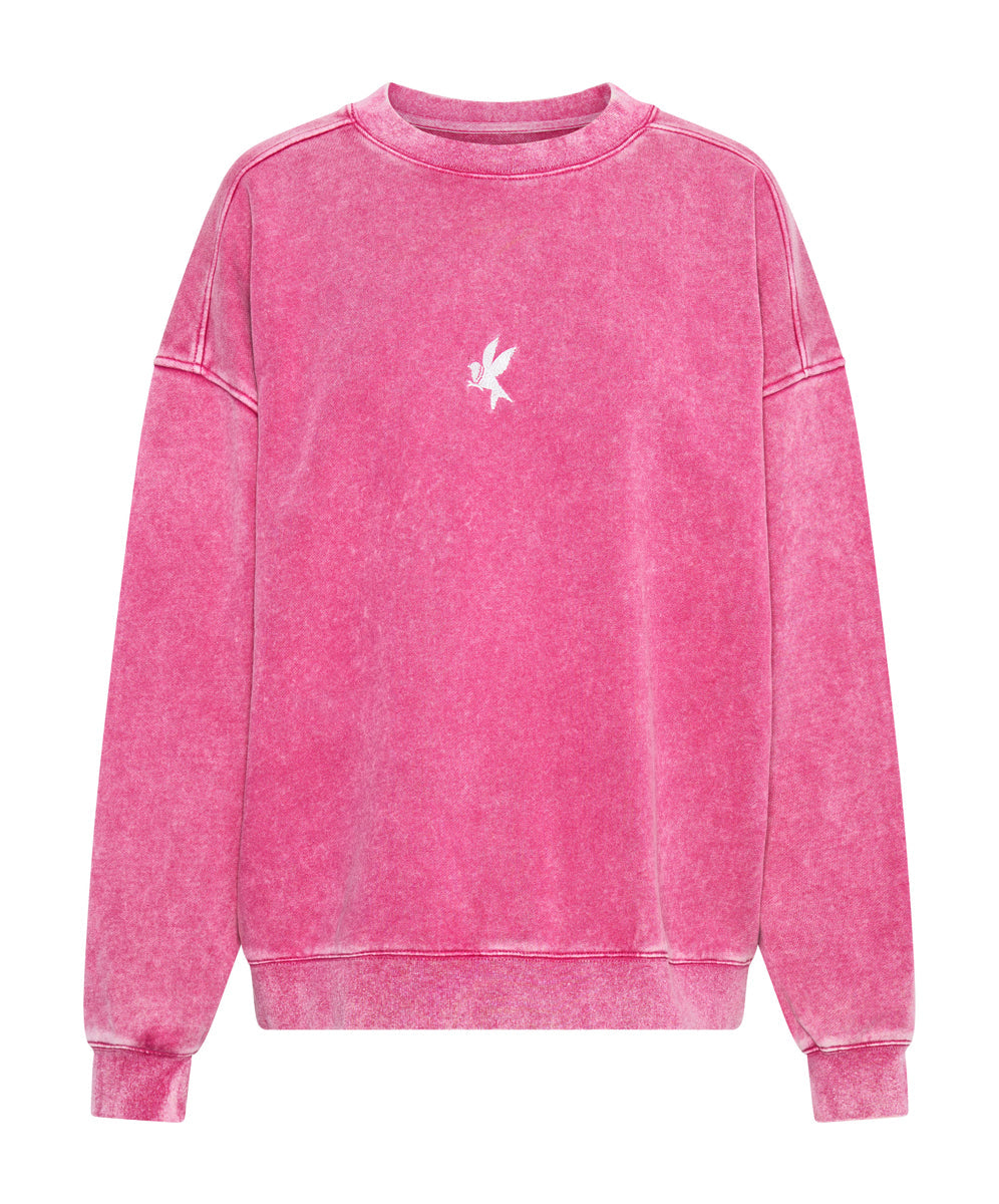 Products PINK BOWER BIRD RETRO SWEATER