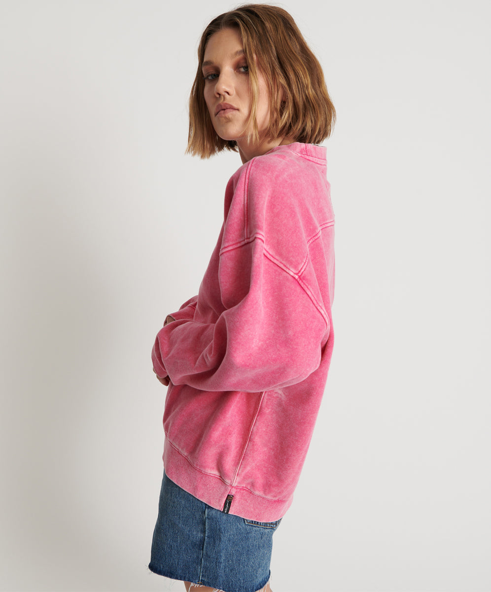 Products PINK BOWER BIRD RETRO SWEATER