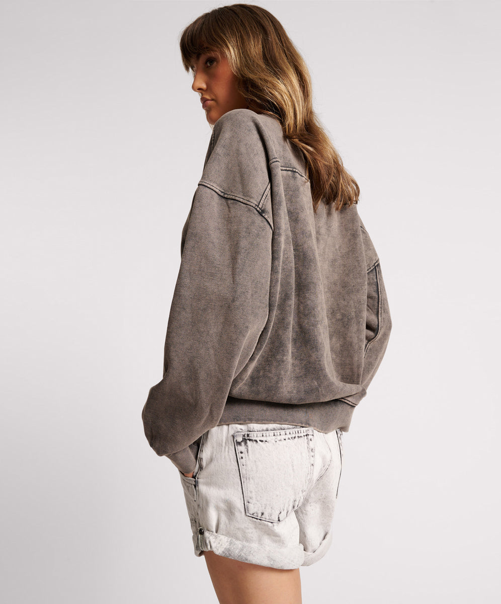 Products CHARCOAL BOWER BIRD RETRO SWEATER