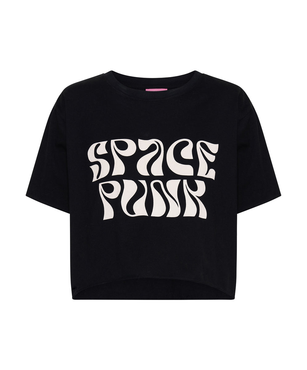 Products BLACK CROPPED SPACE PUNK TEE