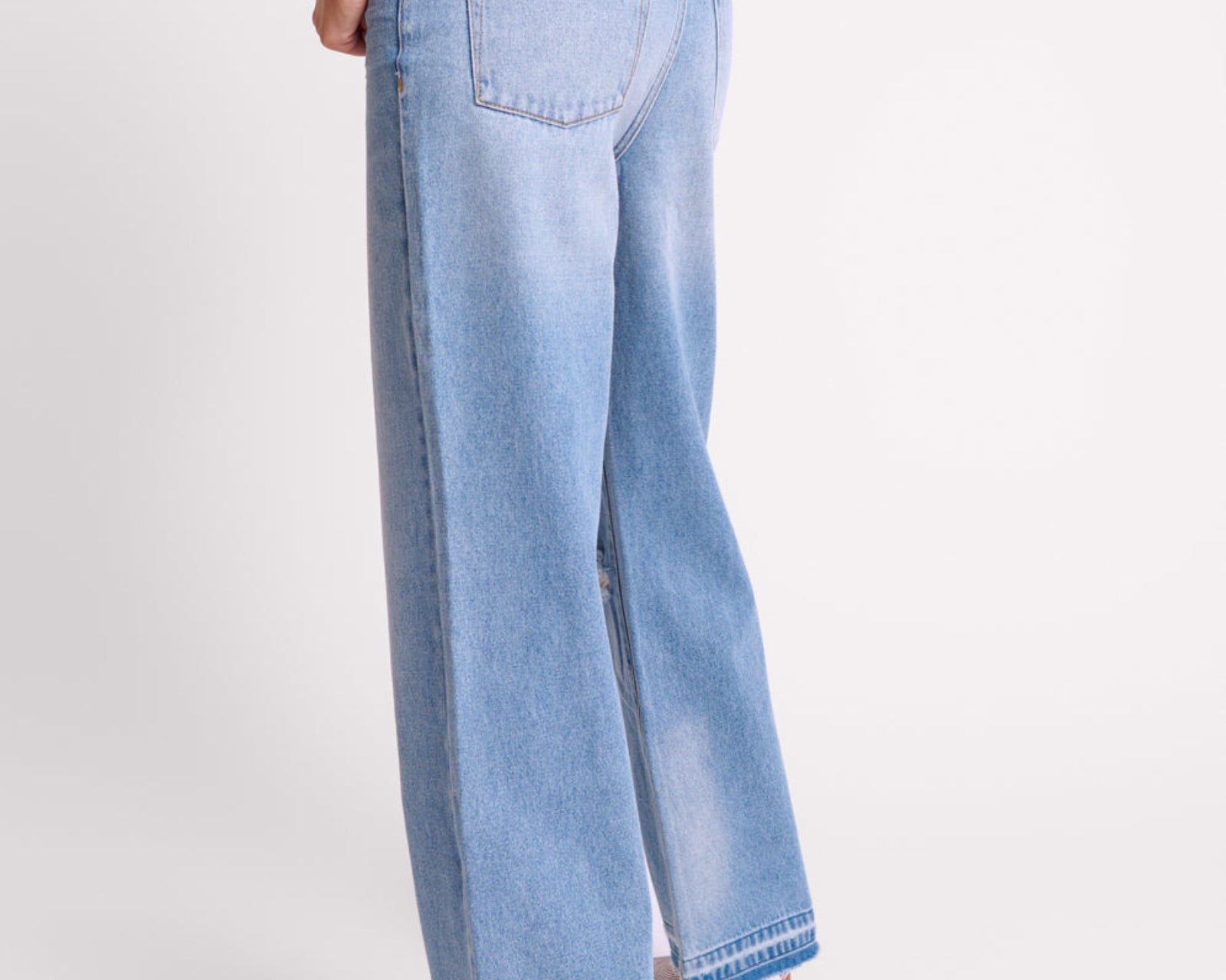 Low Riders Low Waist Wide Leg Denim Jeans - Bolt Blue