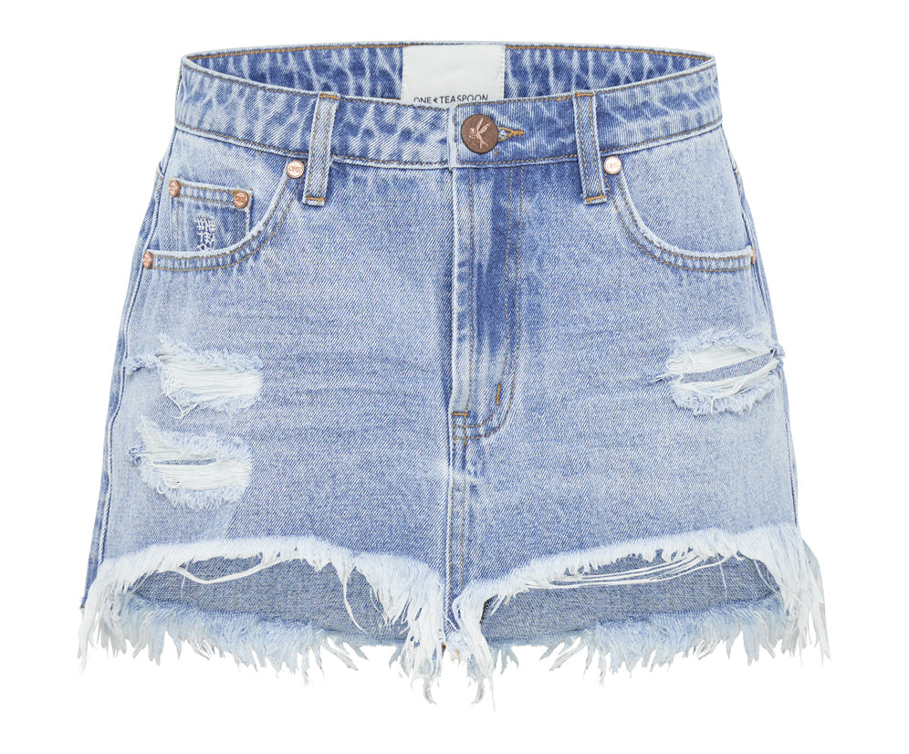 BOLT BLUE JUNKYARD DENIM SKIRT