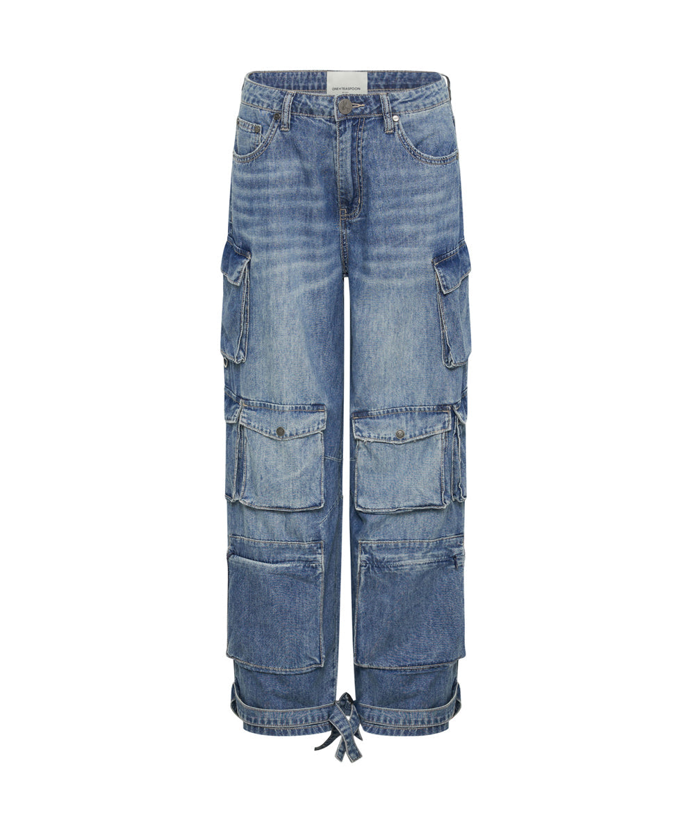 Outlet Sale Women's Denim Epic Cargo High Waist Denim Jeans - Pacifica