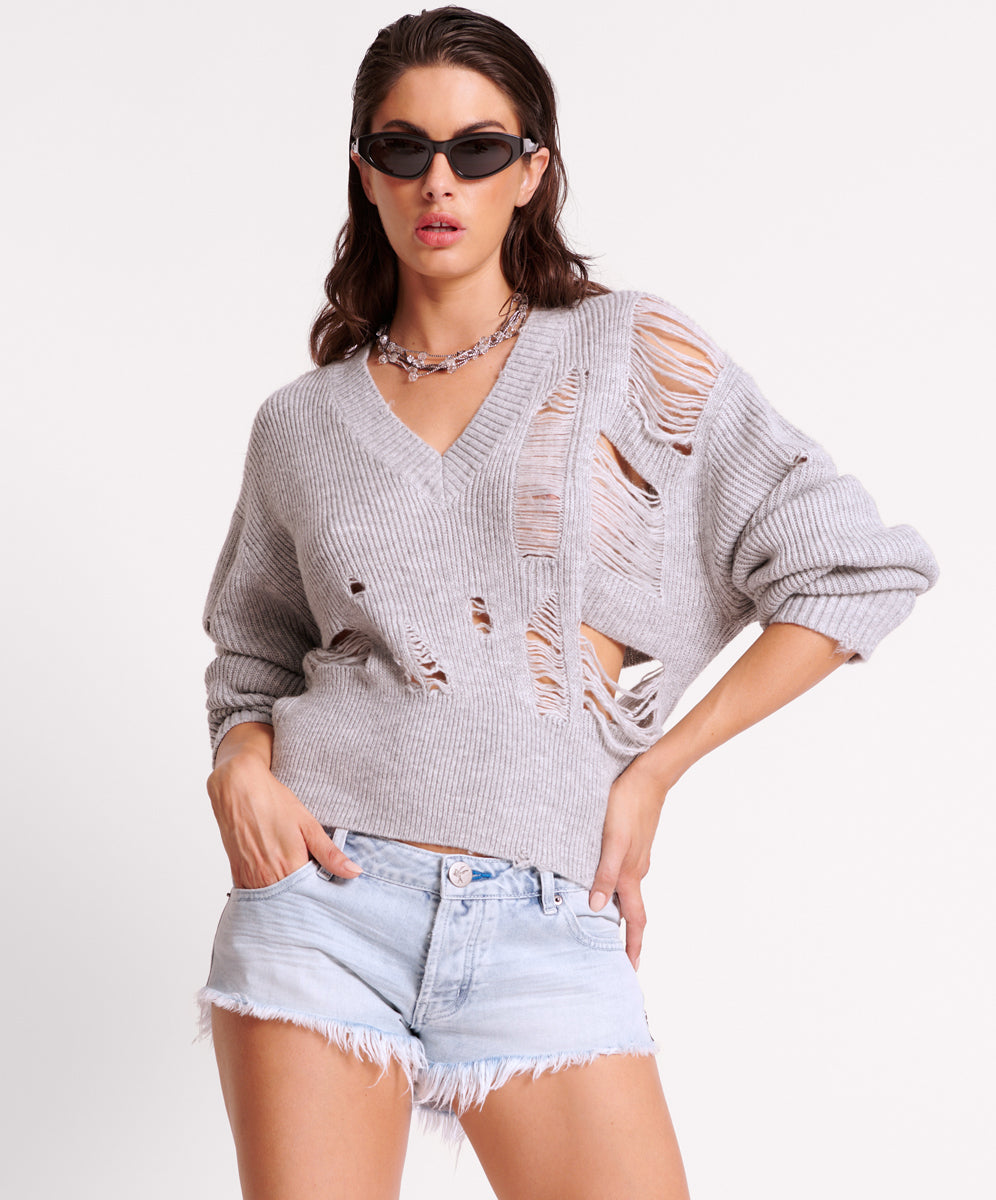 Products BLUE SPACE BONITAS LOW WAIST DENIM SHORTS