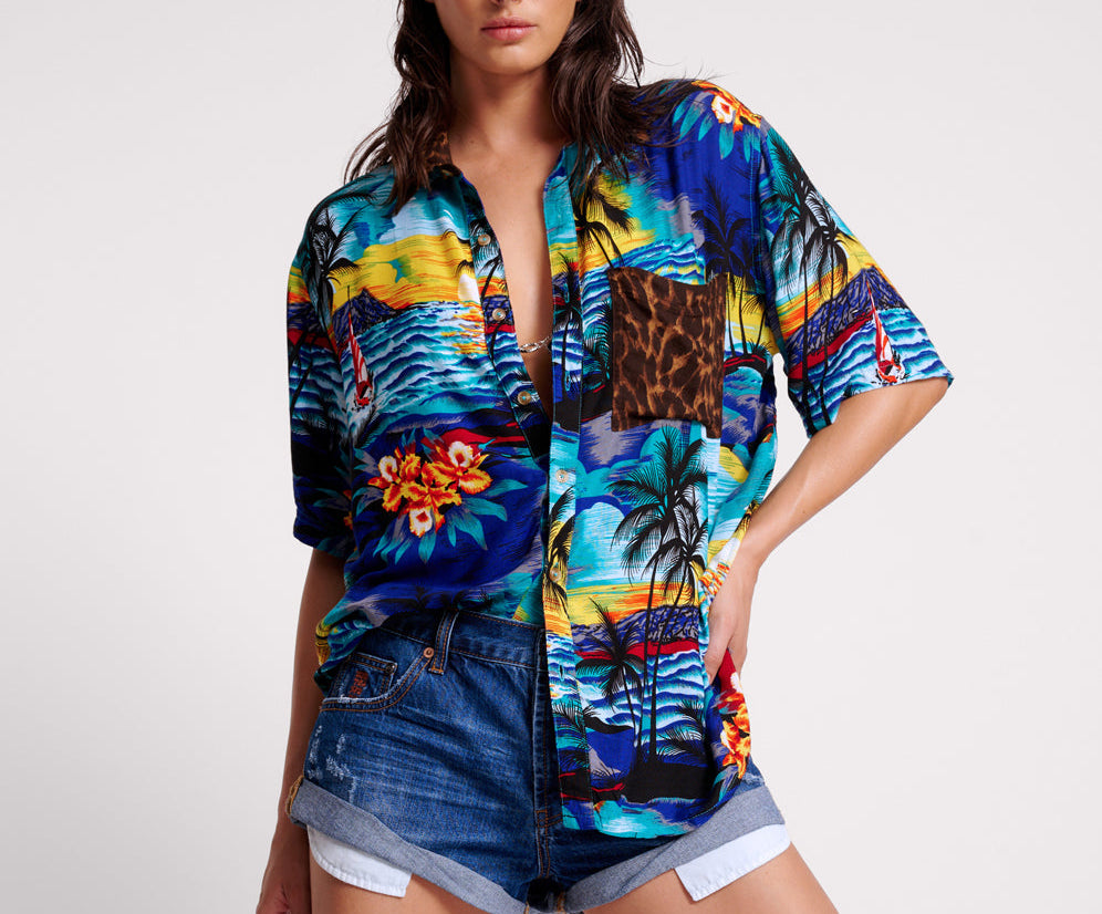 Bandits Low Waist Denim Shorts - Archived Super Blue Moon