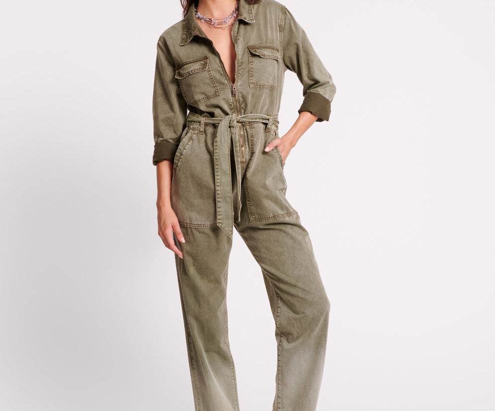 OLD KHAKI CLAUDIA OVERALLS