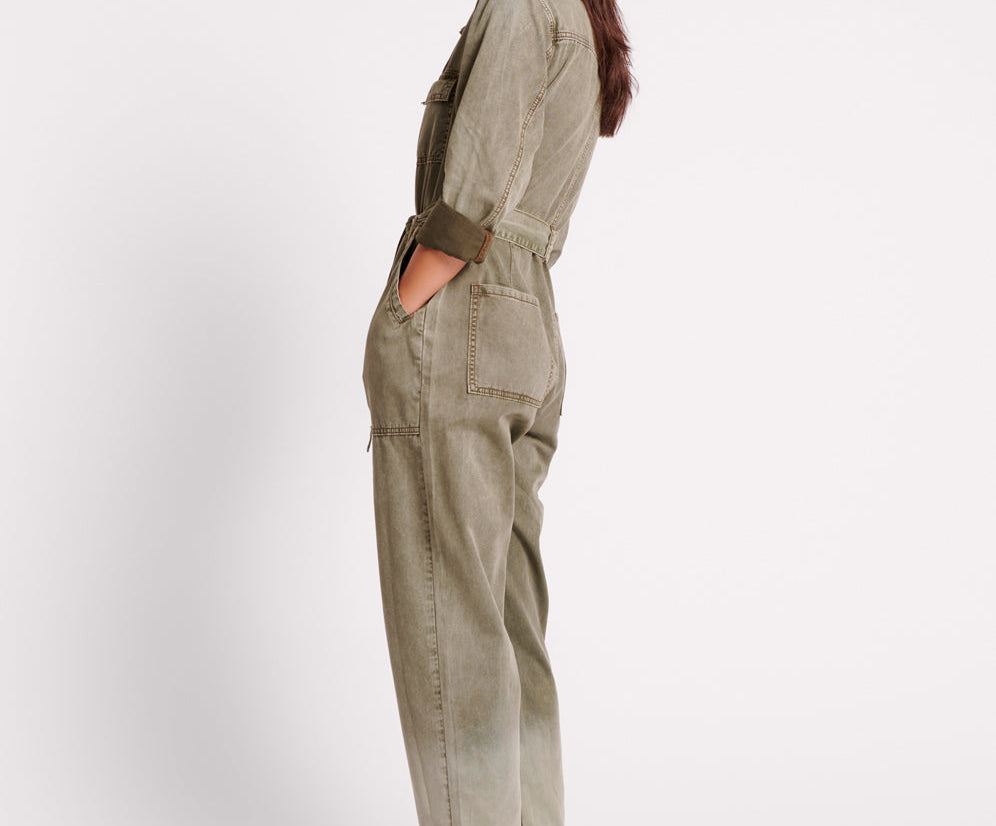 OLD KHAKI CLAUDIA OVERALLS