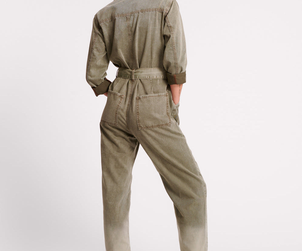 OLD KHAKI CLAUDIA OVERALLS