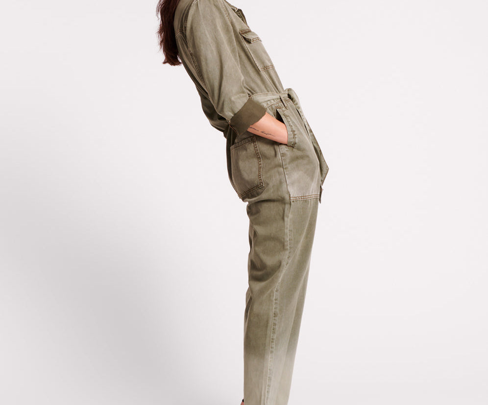 OLD KHAKI CLAUDIA OVERALLS