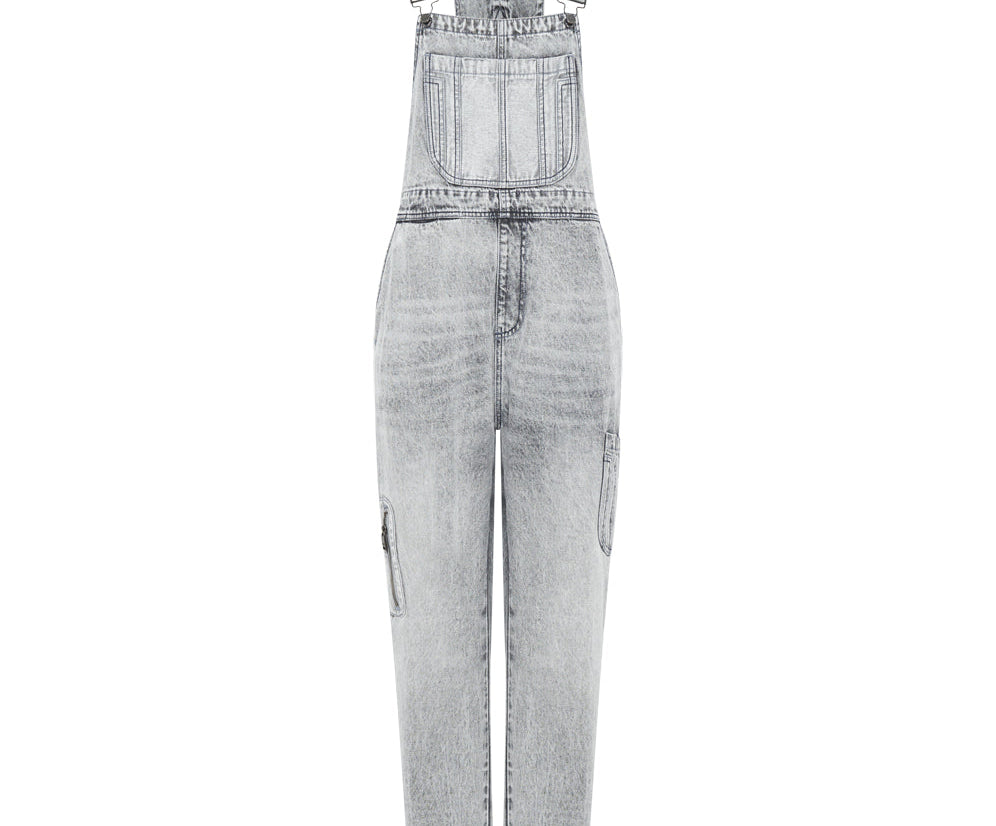 SLATE ACID STANTON ST DENIM OVERALLS