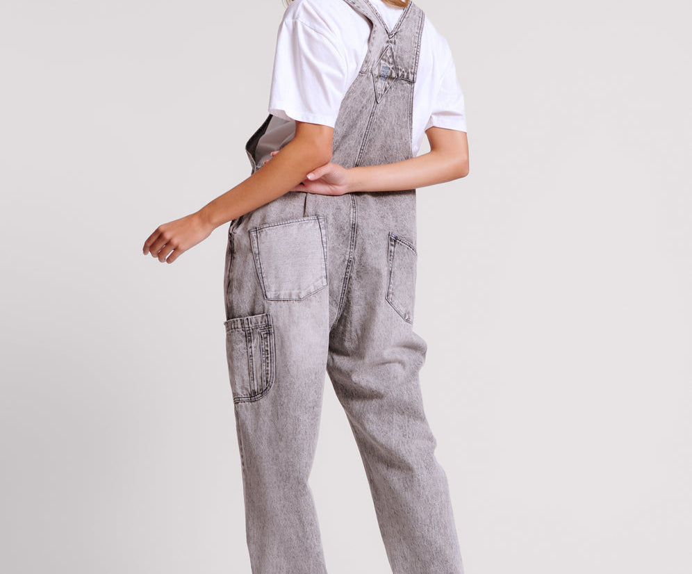 SLATE ACID STANTON ST DENIM OVERALLS