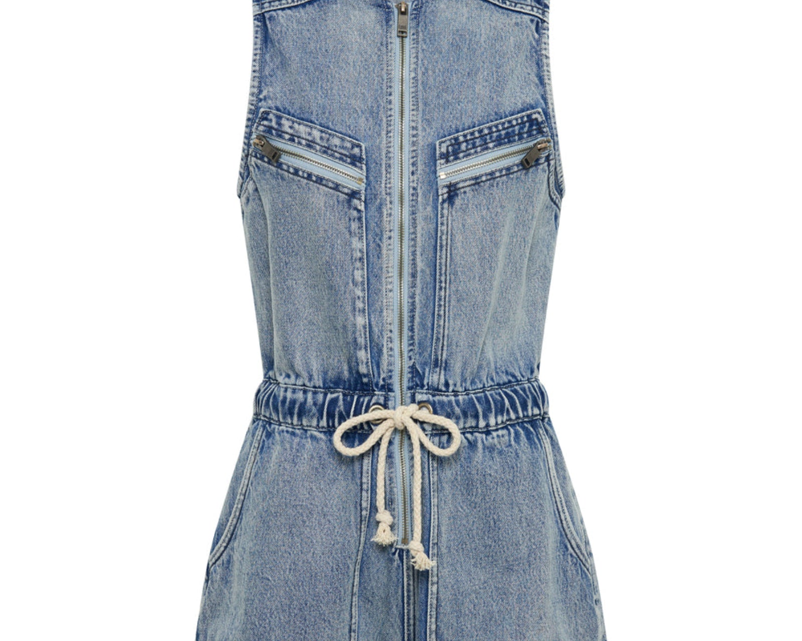 Lilly Sporty Denim Jumpsuit - Salty Dog