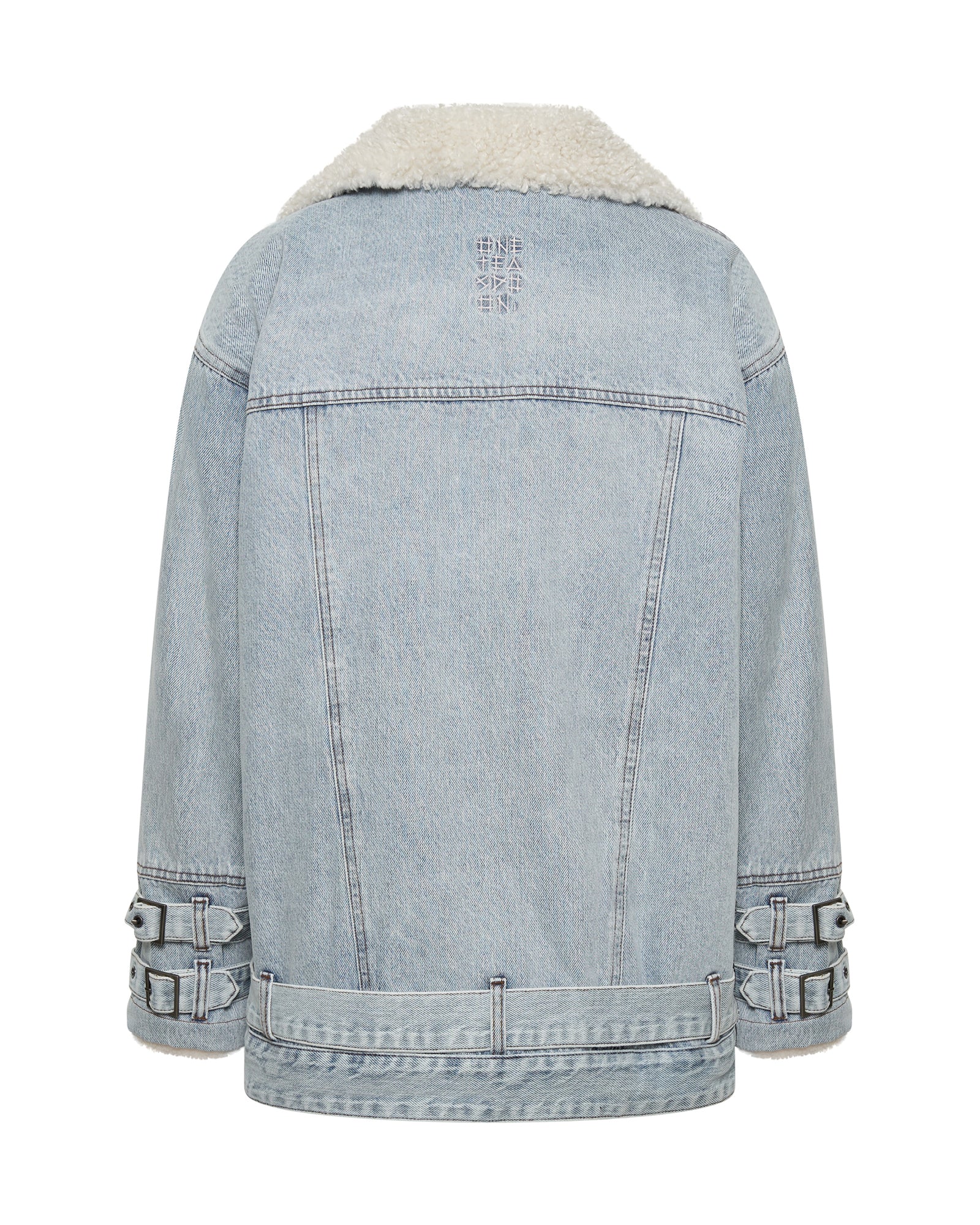 Aviator Denim Jacket - Salty Dog Blue | One Teaspoon