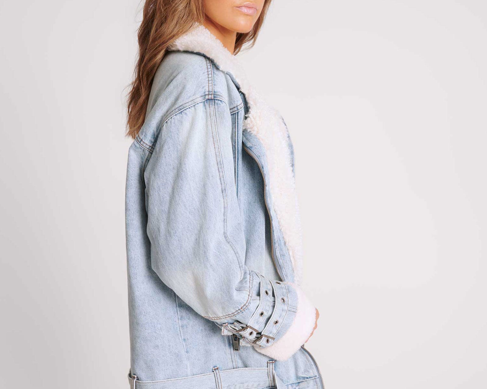 Aviator Denim Jacket - Salty Dog Blue