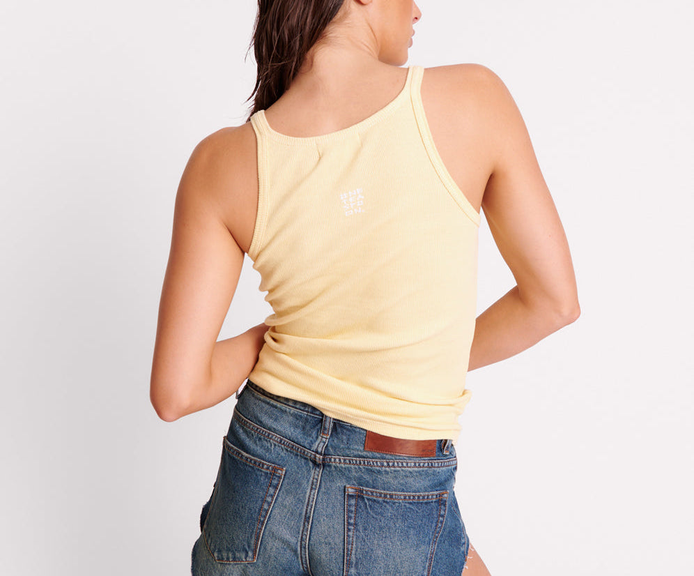 BANANA ONE TEASPOON RIB SINGLET