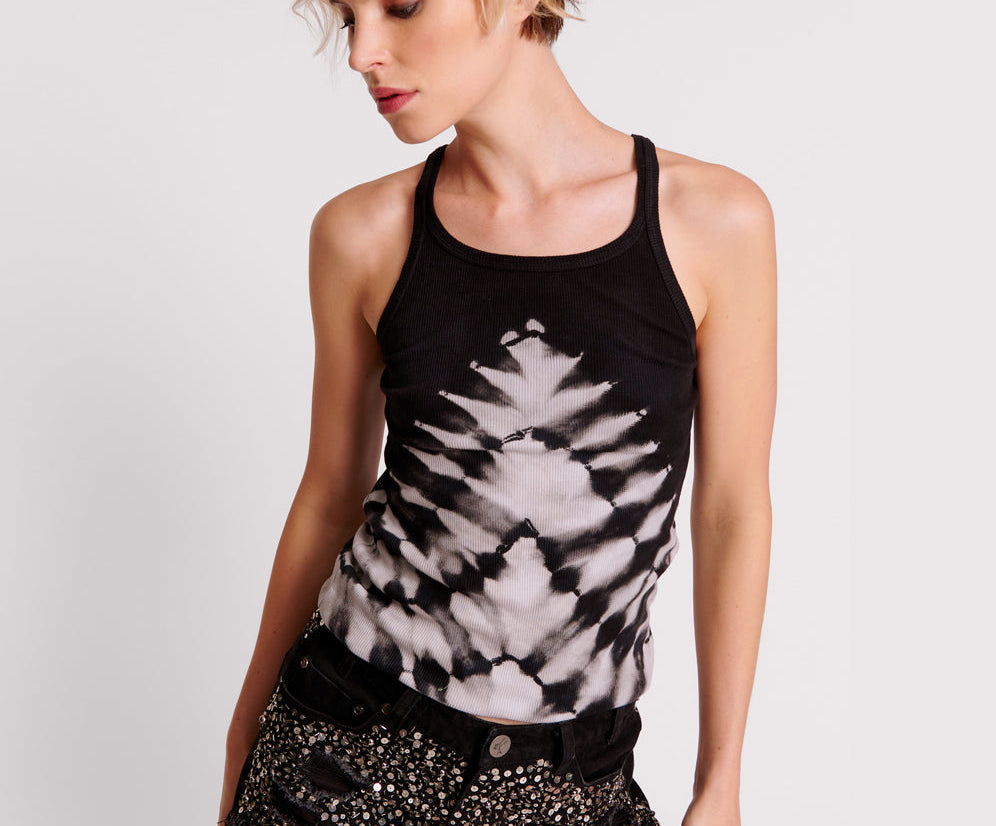 BLACK X-RAY ONE TEASPOON RIB SINGLET