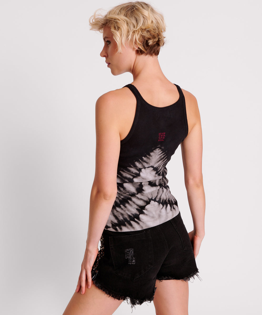 Products BLACK X-RAY ONE TEASPOON RIB SINGLET