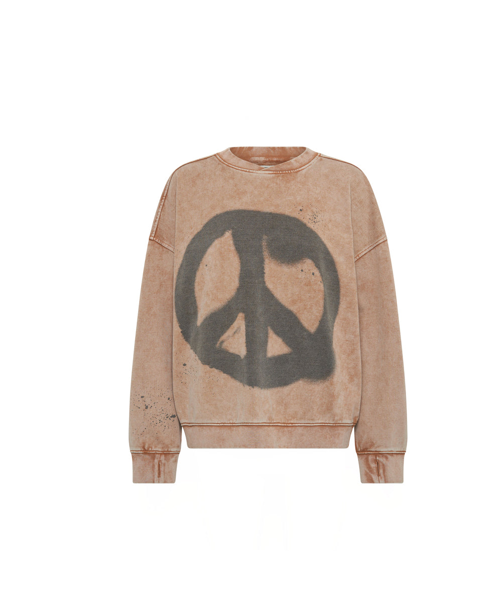 Products Peace Retro Sweater - Stone