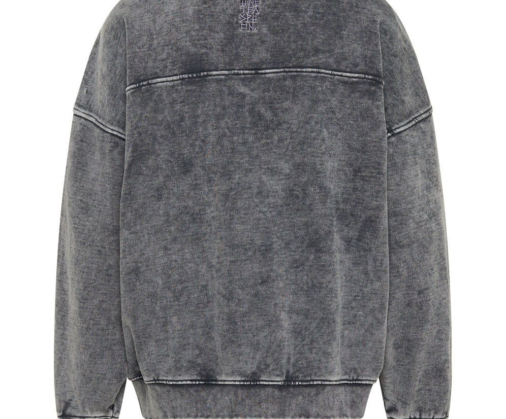 Gothic Studded Retro Sweater - Black Acid