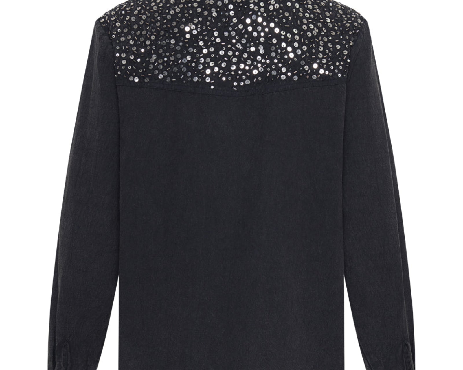 Western Denim Shirt - Black