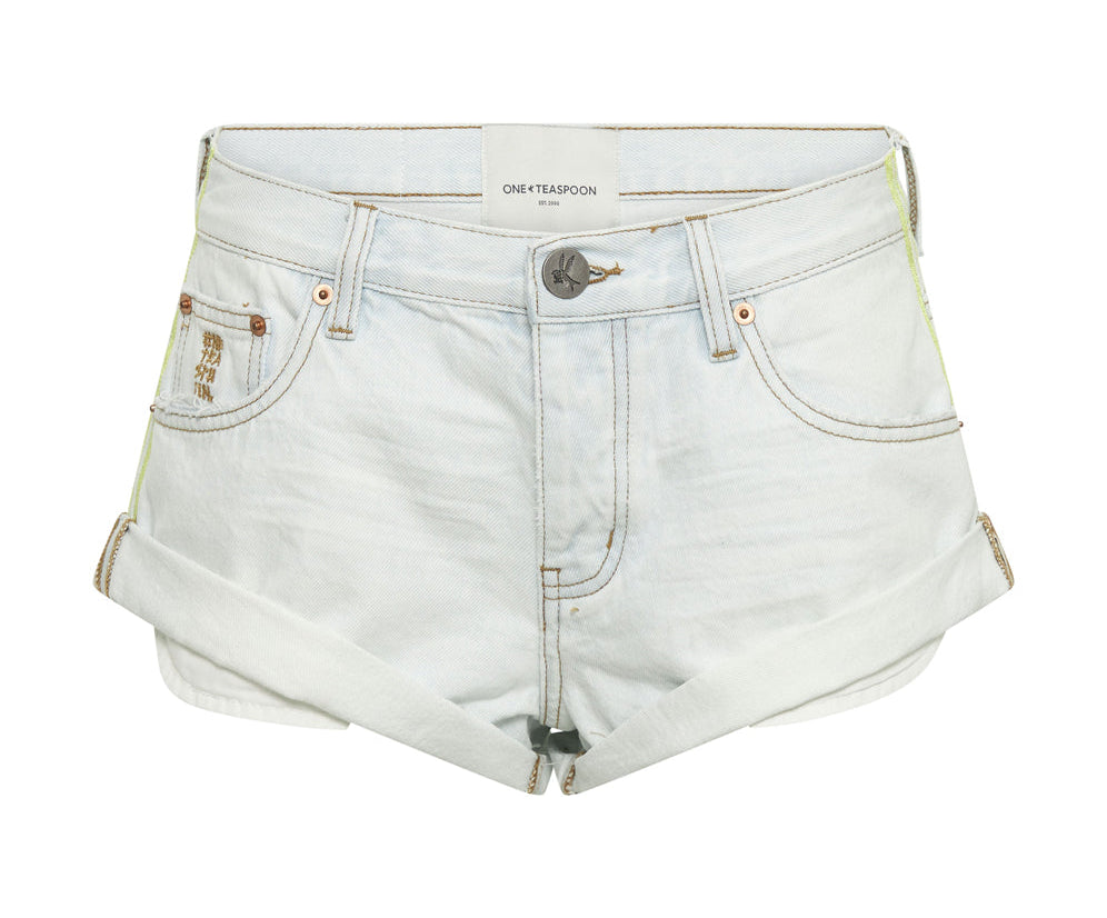 Bandits Low Waist Denim Shorts - Bel Air Blue