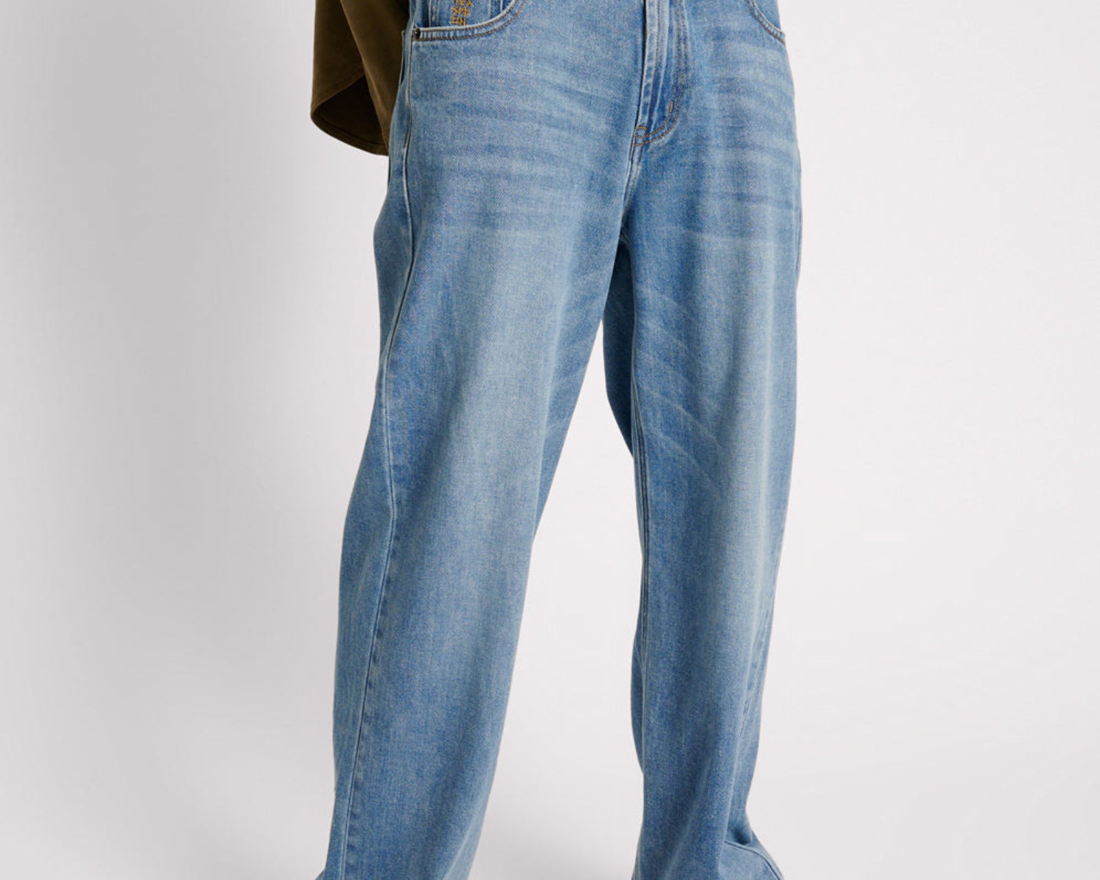 Jackson Mid Waist Wide Leg Denim Jeans - Blue Rapture