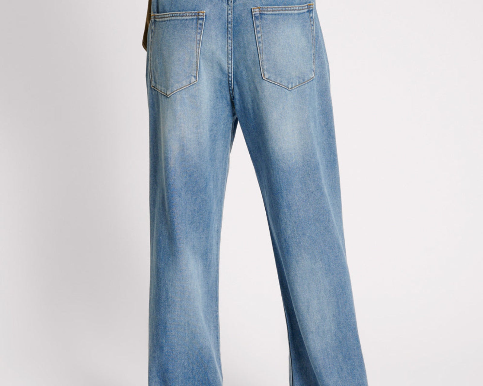 Jackson Mid Waist Wide Leg Denim Jeans - Blue Rapture