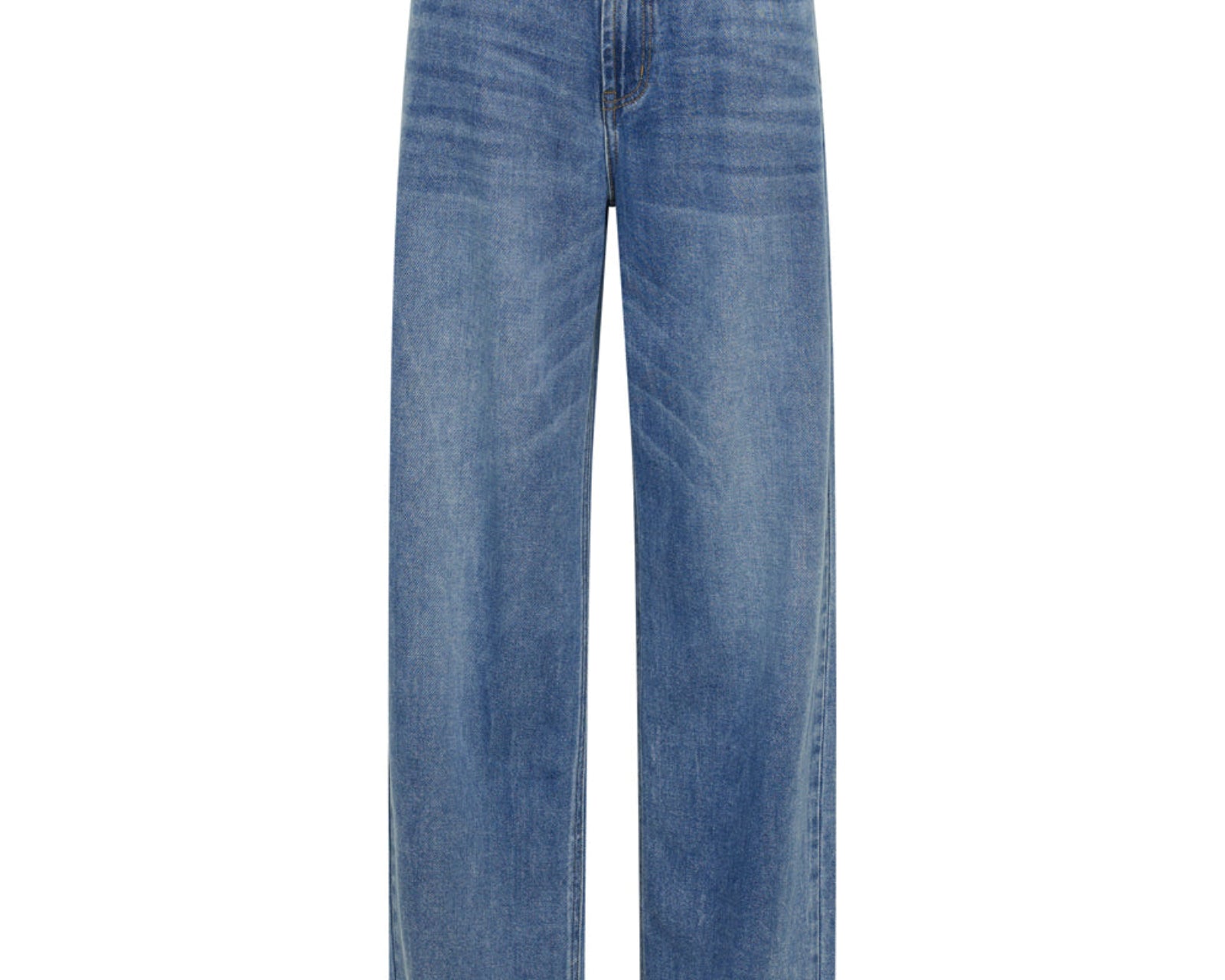 Jackson Mid Waist Wide Leg Denim Jeans - Blue Rapture