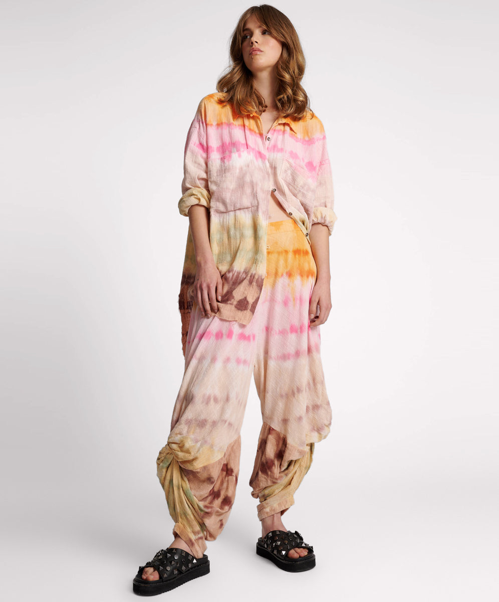 Products Mirage Hand Dyed Muslin Gypsy Pants - Multi