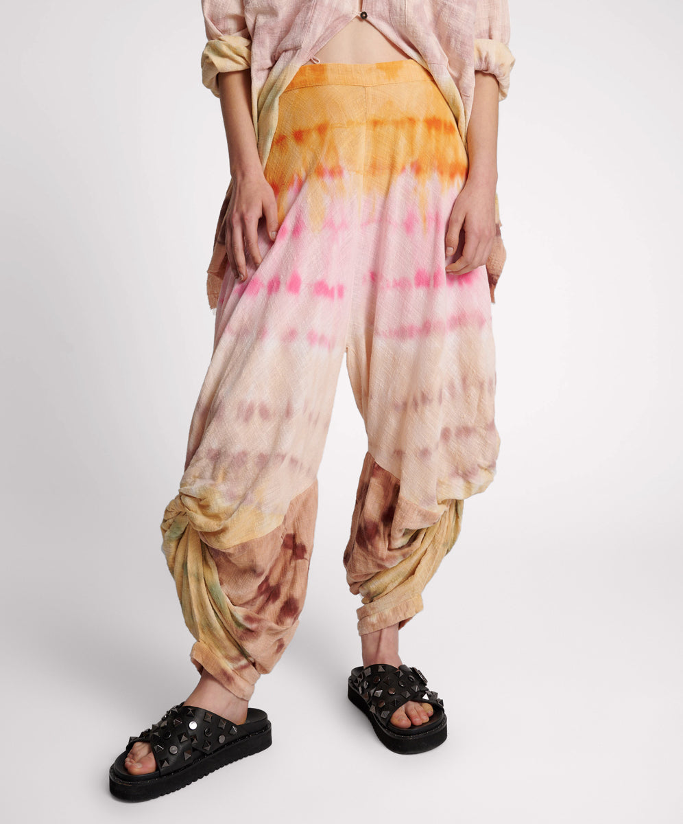 Products Mirage Hand Dyed Muslin Gypsy Pants - Multi