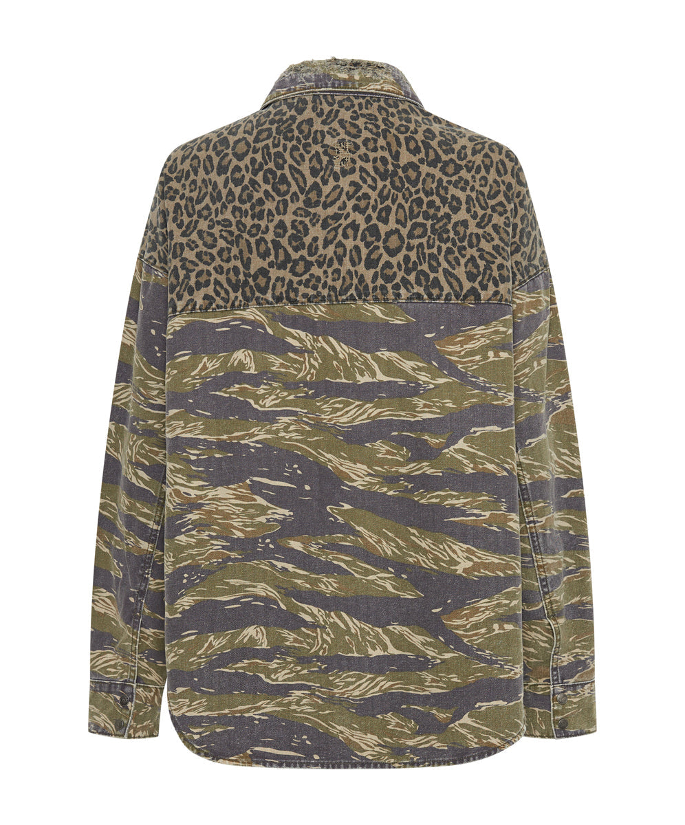 Animal Camo Daria Shacket | One Teaspoon