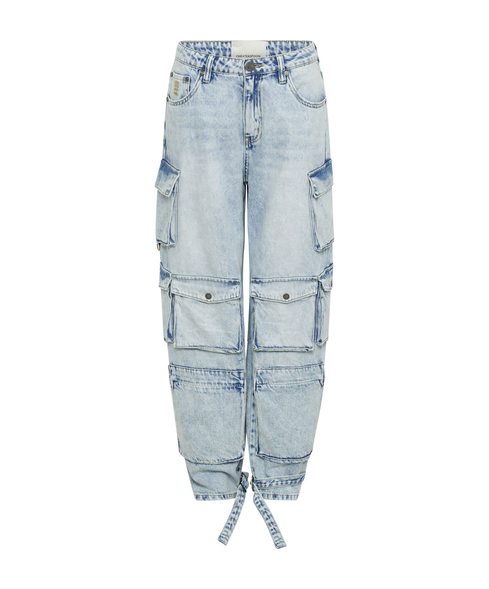 Depeche Blue High Waist Epic Cargo Jean One Teaspoon