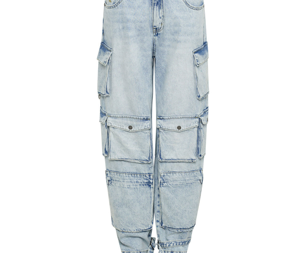 DEPECHE BLUE HIGH WAIST EPIC CARGO JEANS