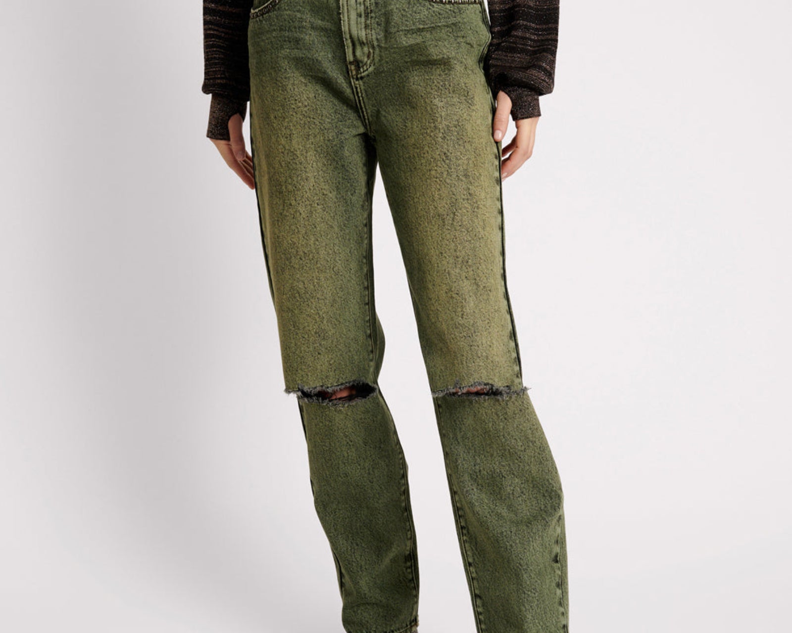 Awesome Baggies High Waist Straight Leg Denim Jeans