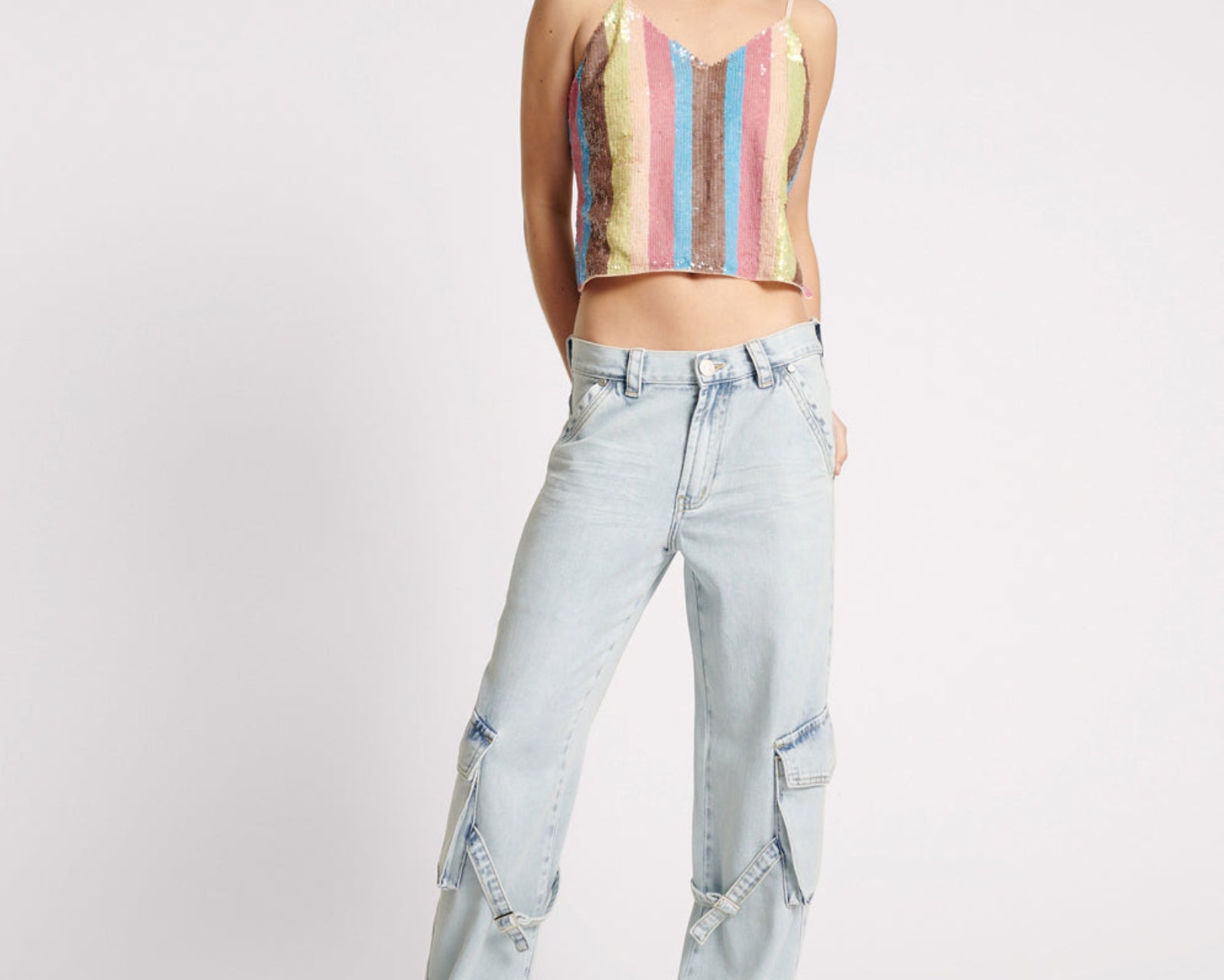 Luna Utility Denim Jeans - Florence