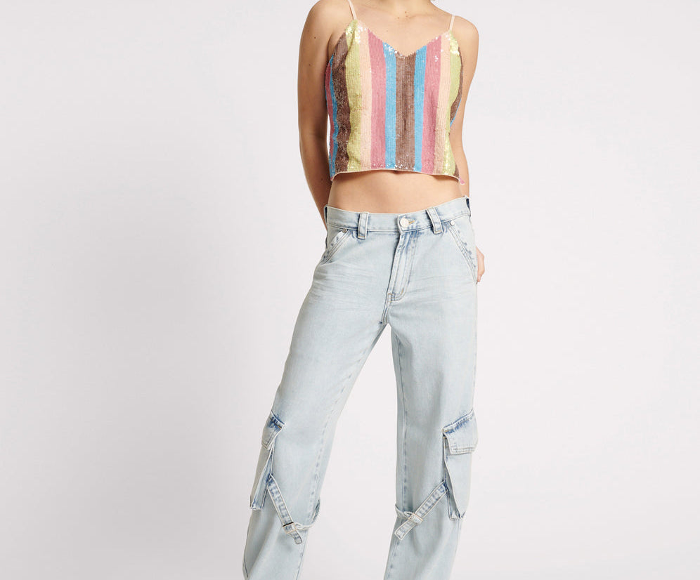 Luna Utility Denim Jeans - Florence