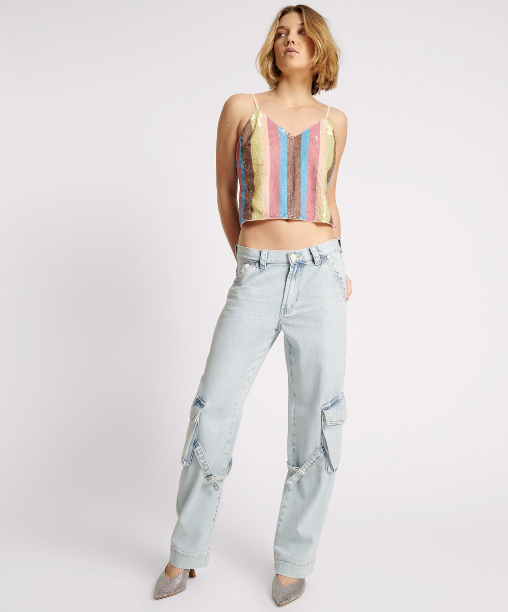 Women's Denim Jeans Luna Utility Denim Jeans - Florence