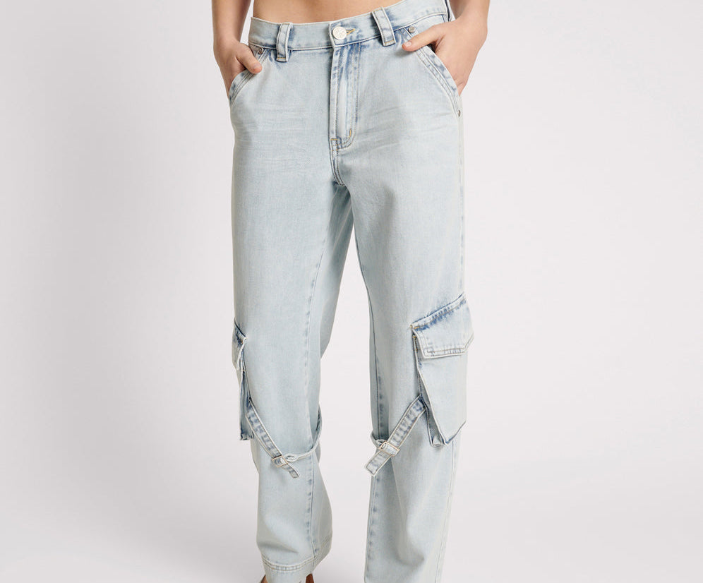 Luna Utility Denim Jeans - Florence