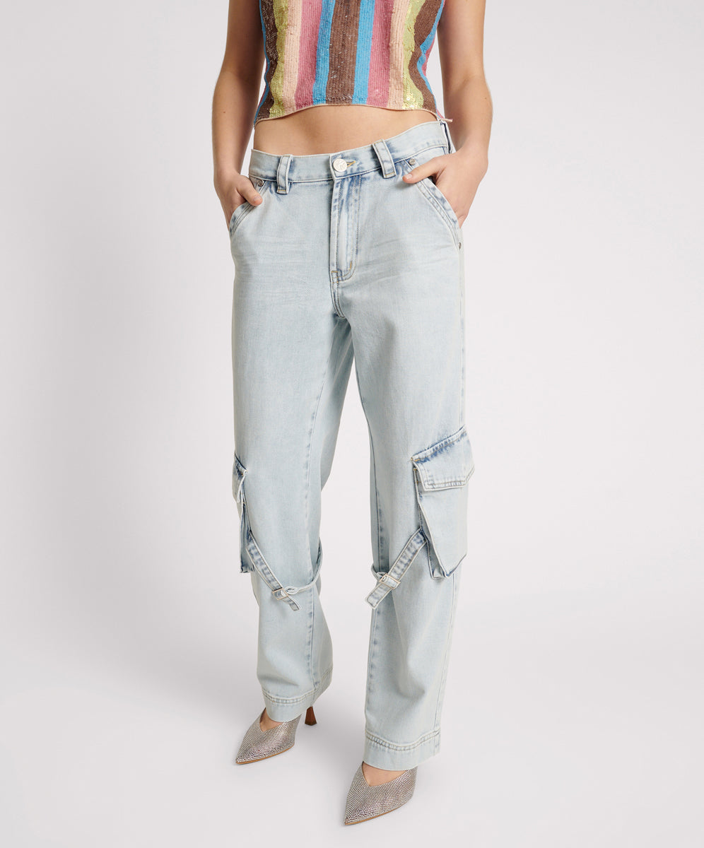 Women's Denim Jeans Luna Utility Denim Jeans - Florence