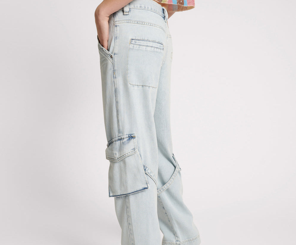 Luna Utility Denim Jeans - Florence