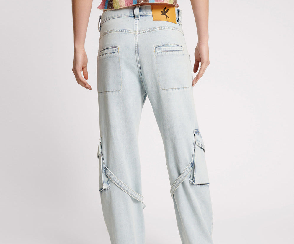 Luna Utility Denim Jeans - Florence
