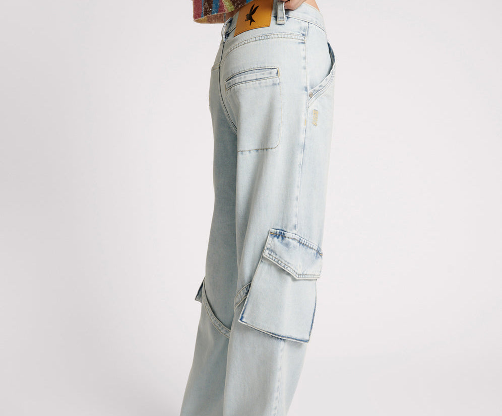 Luna Utility Denim Jeans - Florence
