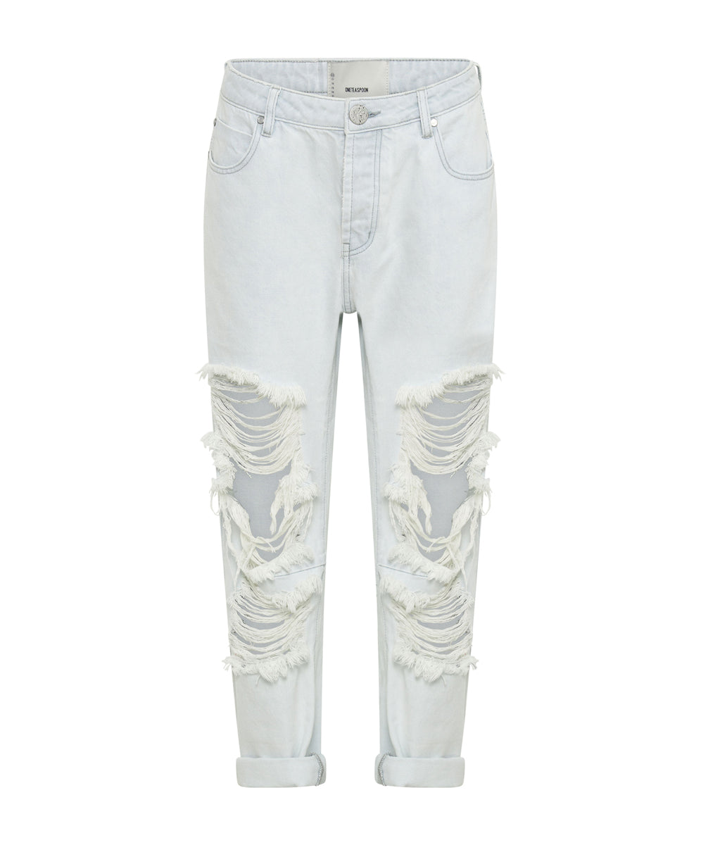 Xanthe Messed Up Saints Boyfriend Jeans One Teaspoon