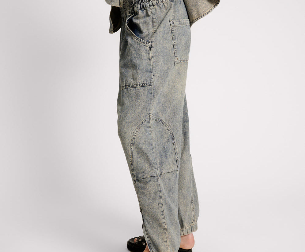 Denim Flight Pants - Dirty Blue