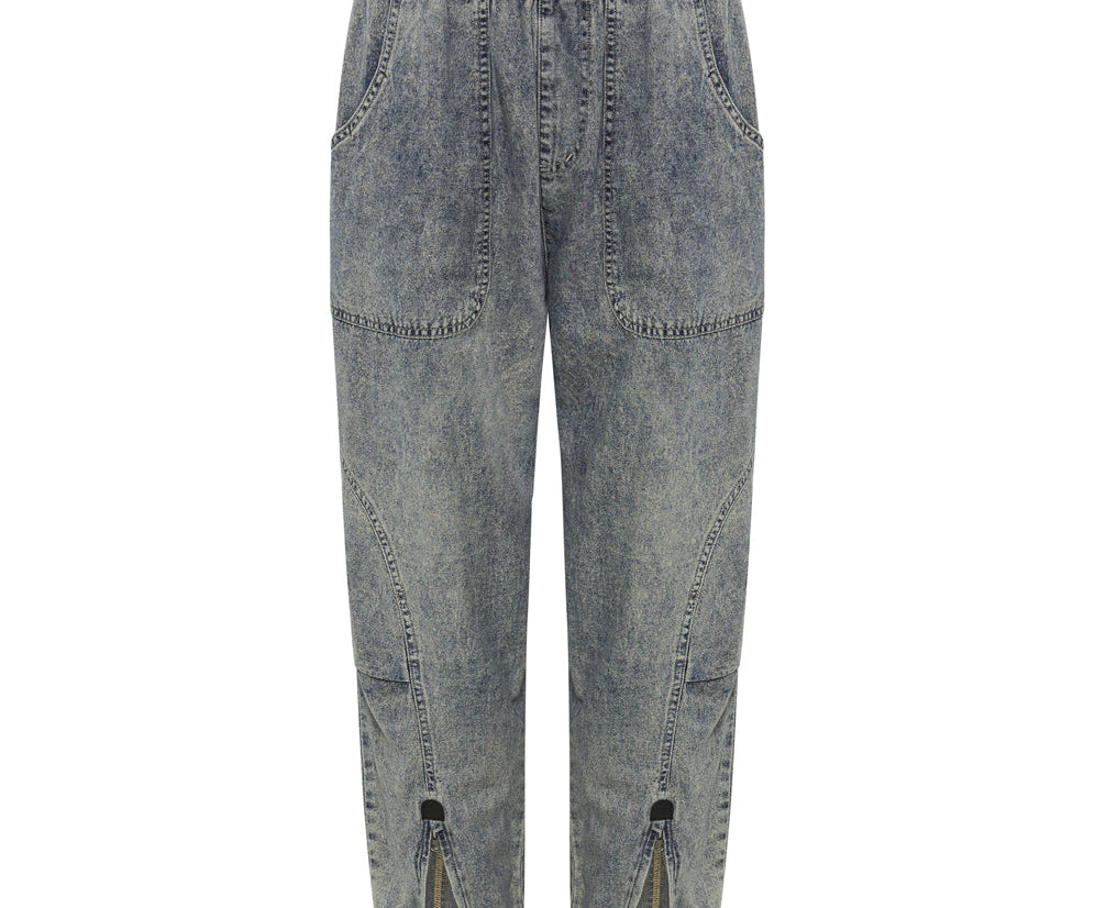 Denim Flight Pants - Dirty Blue
