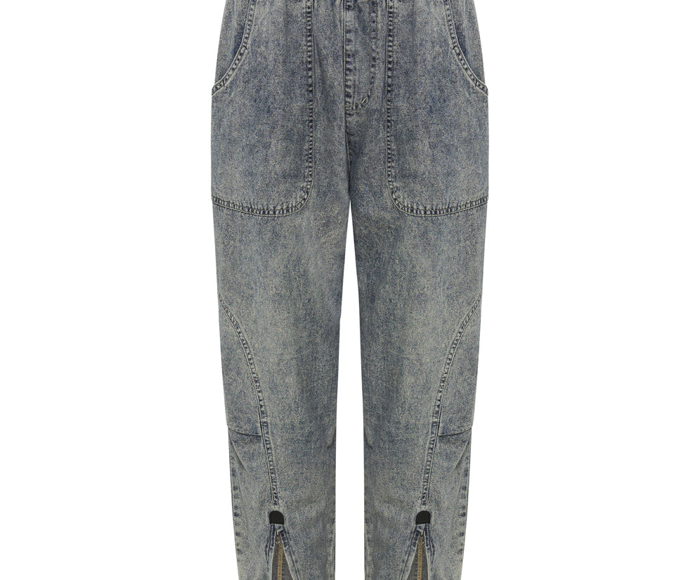 DIRTY BLUE DENIM FLIGHT PANTS