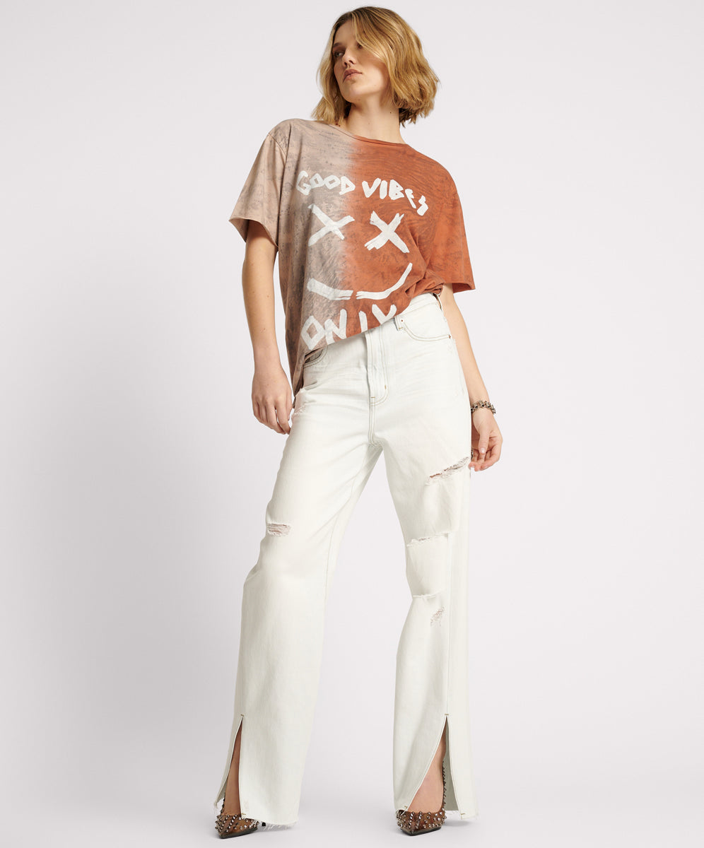 Billie Jeans Billie Low Slung Straight Leg Mid Waist Denim Jeans - Bel Air Blue