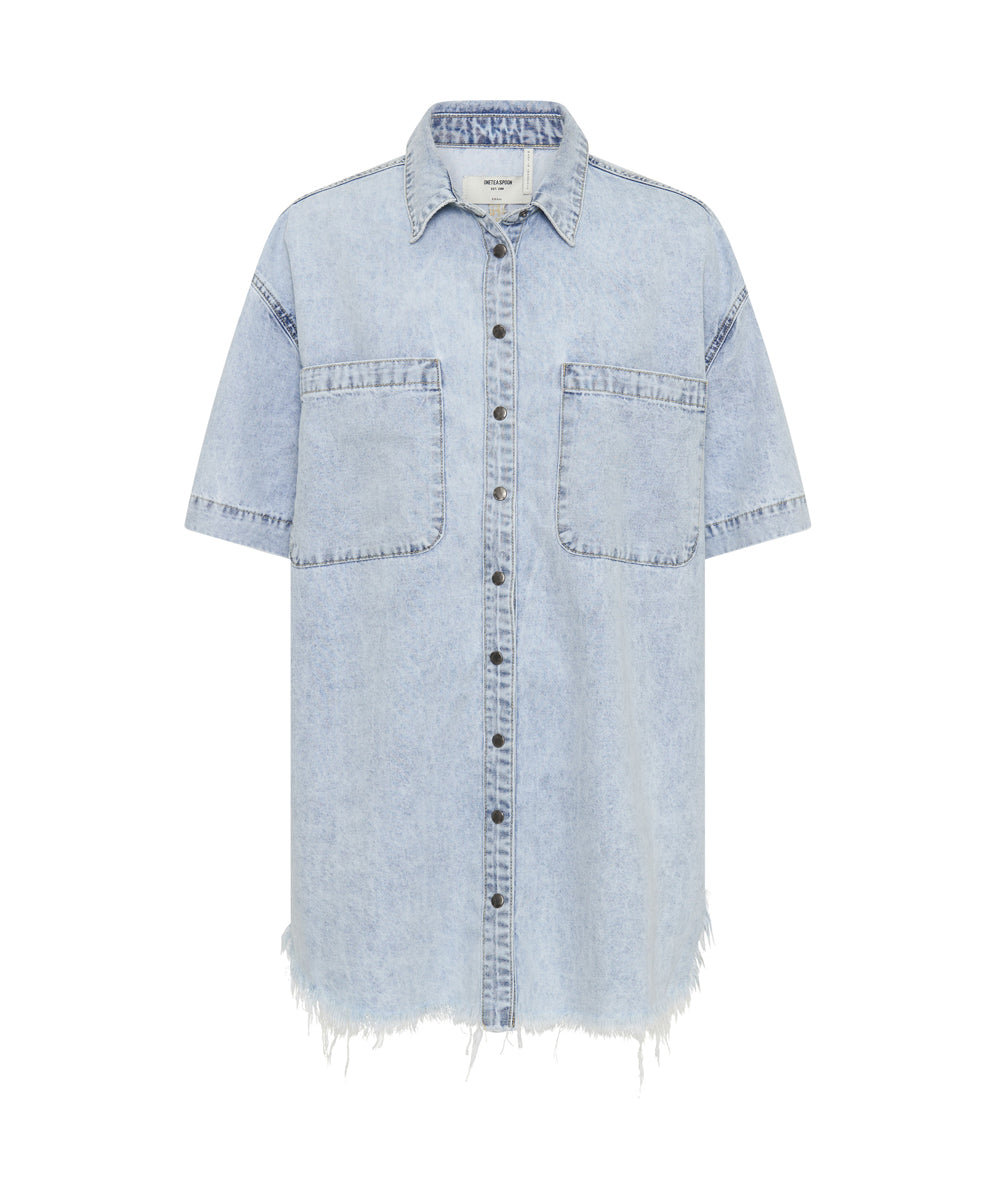 Products Denim Shirt Mini Dress - Florence